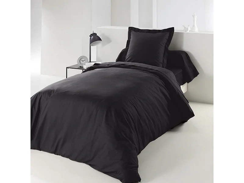 Housse de Couette "Lina" 140x200cm Charbon