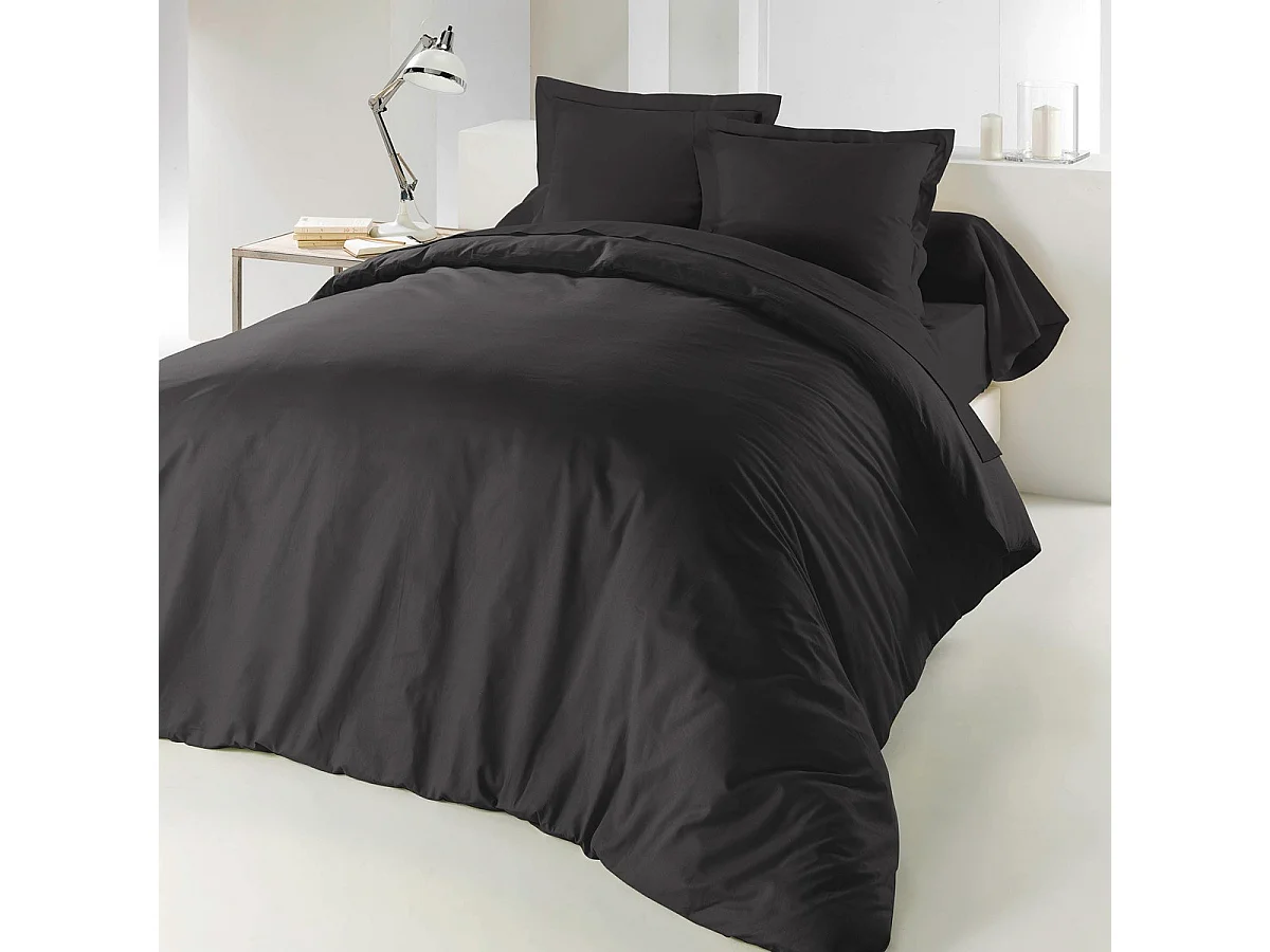 Housse de Couette "Lina" 240x220cm Charbon