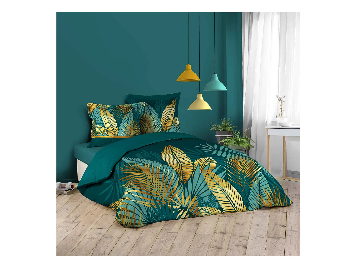 Parure housse couette 240 x 220 cm Tropicale