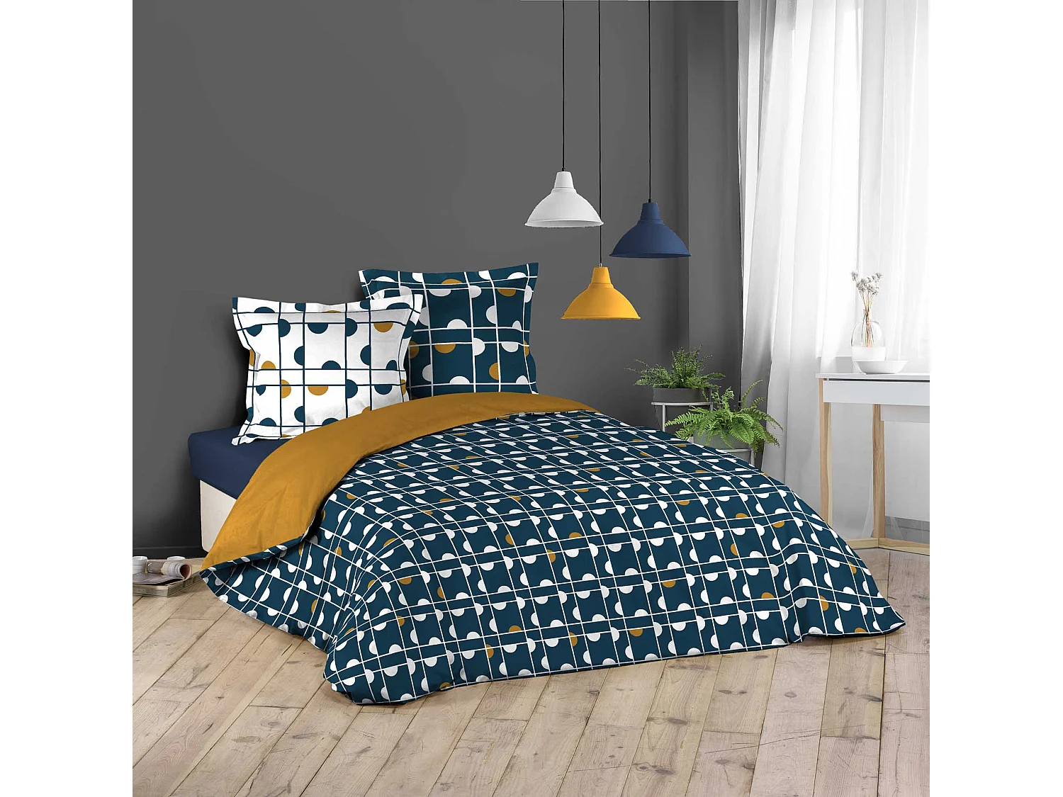 Parure housse couette 240x220 cm Géo-Cabi