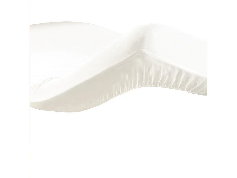 Drap Housse "Lina" 140x190cm Blanc