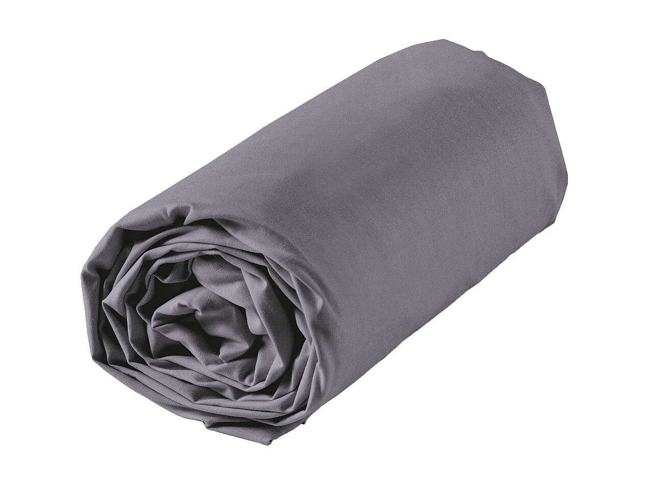 Drap Housse "Lina" 140x190cm Gris