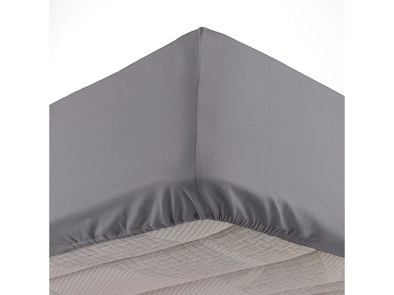 Drap Housse "Lina" 140x190cm Gris