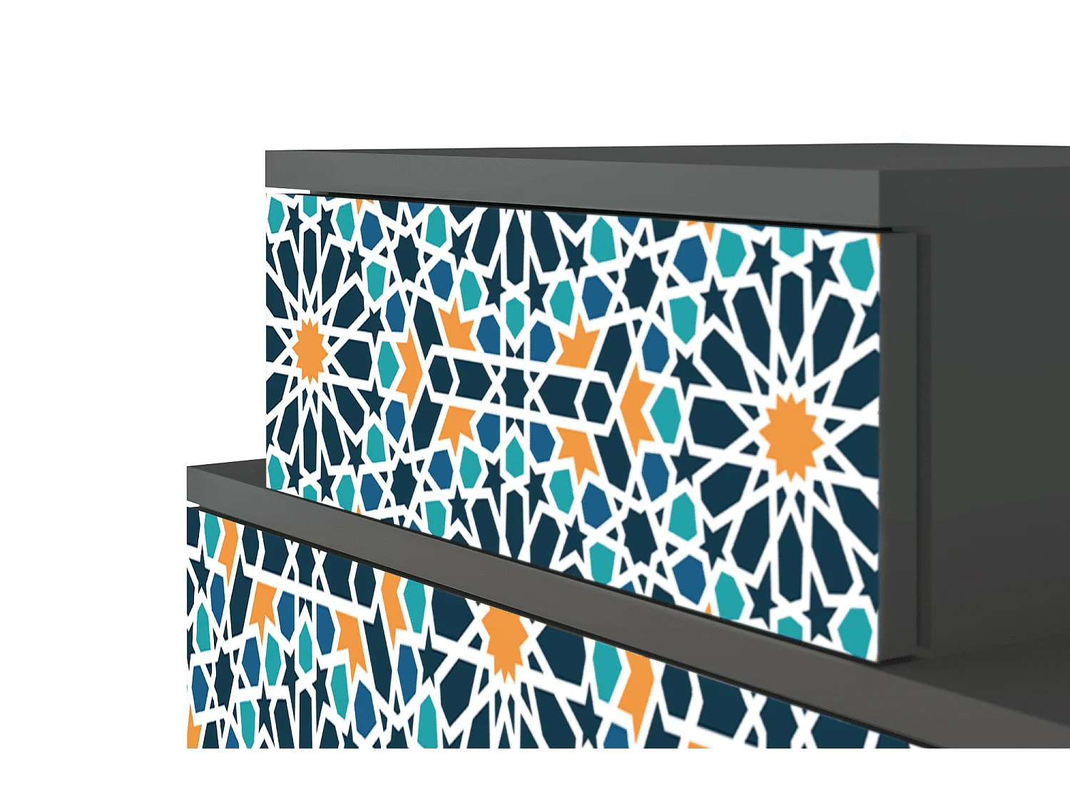 Criado-mudo - 58х58х41 cm - NS1 - Kaleidoscope, Antracite