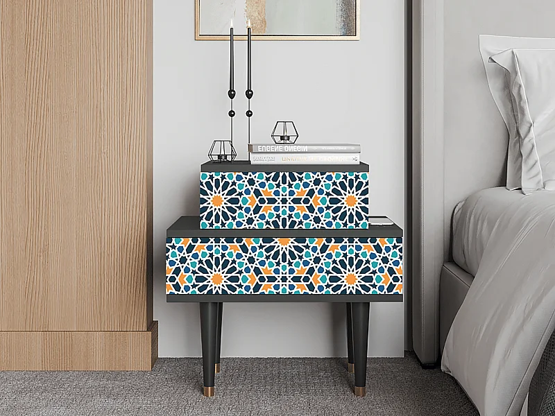 Nachtkastje - 58х58х41 cm - NS1 - Kaleidoscope, Antraciet