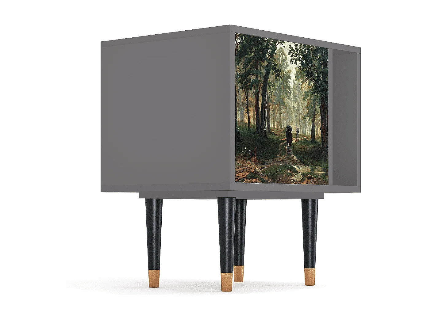 Table de nuit - 57х69х48 cm - S2 -  Rain in the Oak Forest, Gris