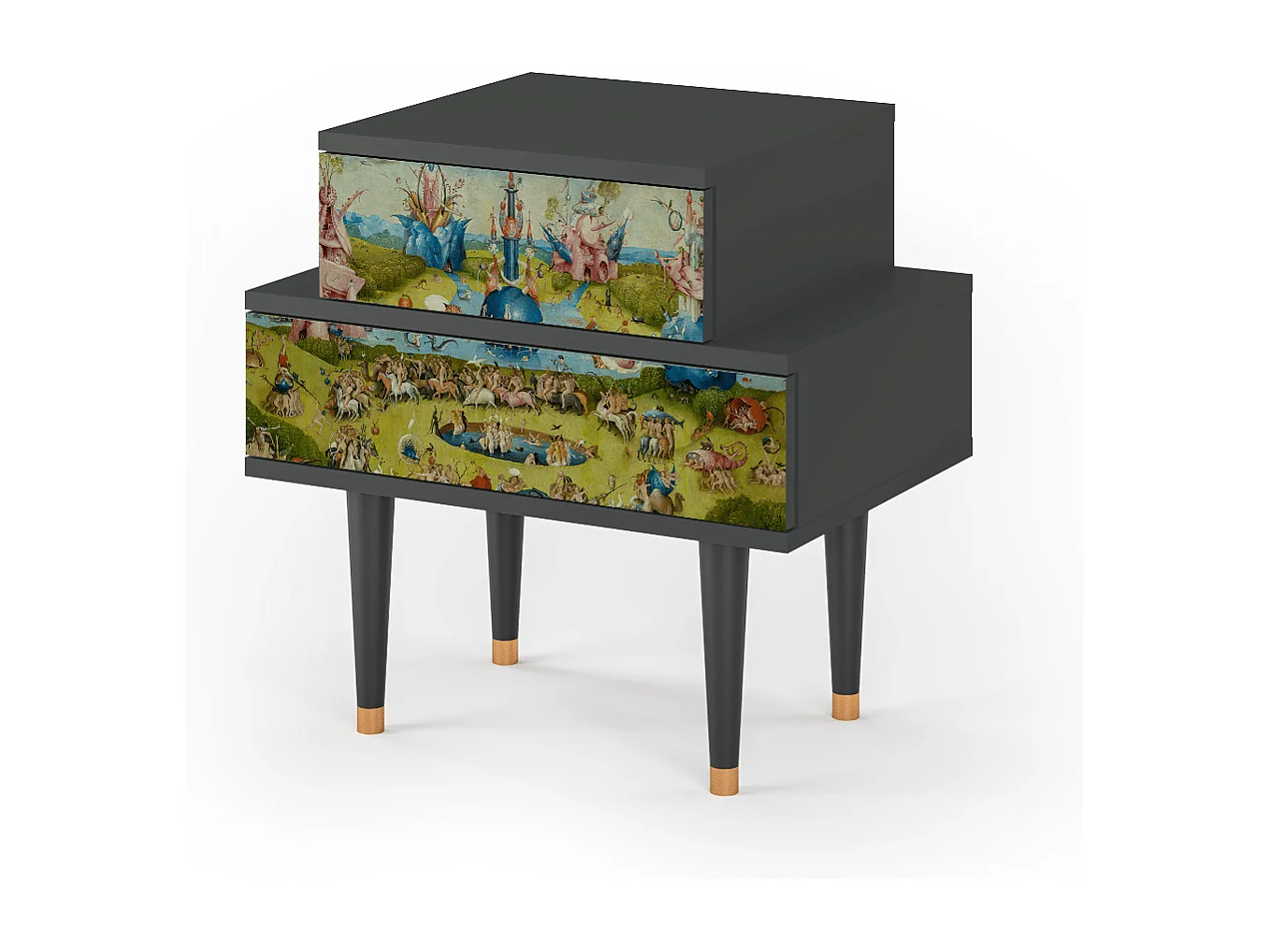 Table de nuit - 58х58х41 cm - NS1 - The Garden 2 by Bosch, Anthracite