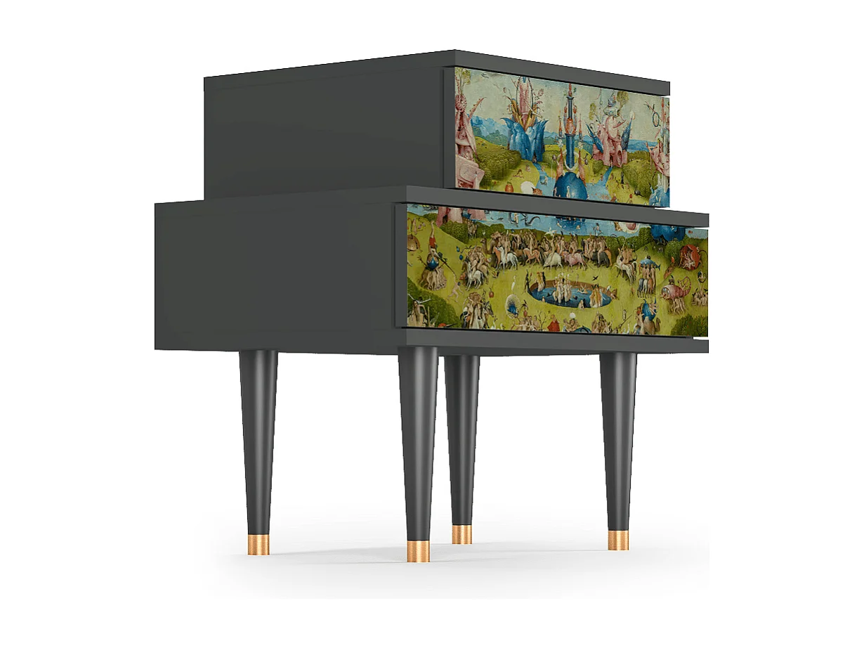 Table de nuit - 58х58х41 cm - NS1 - The Garden 2 by Bosch, Anthracite