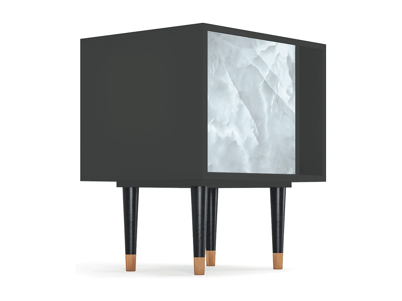 Nachttisch - 57х69х48 cm - S2 - The Onyx, Anthrazit