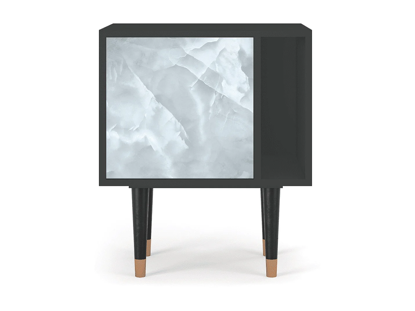 Nachtkastje - 57х69х48 cm - S2 - The Onyx, Antraciet