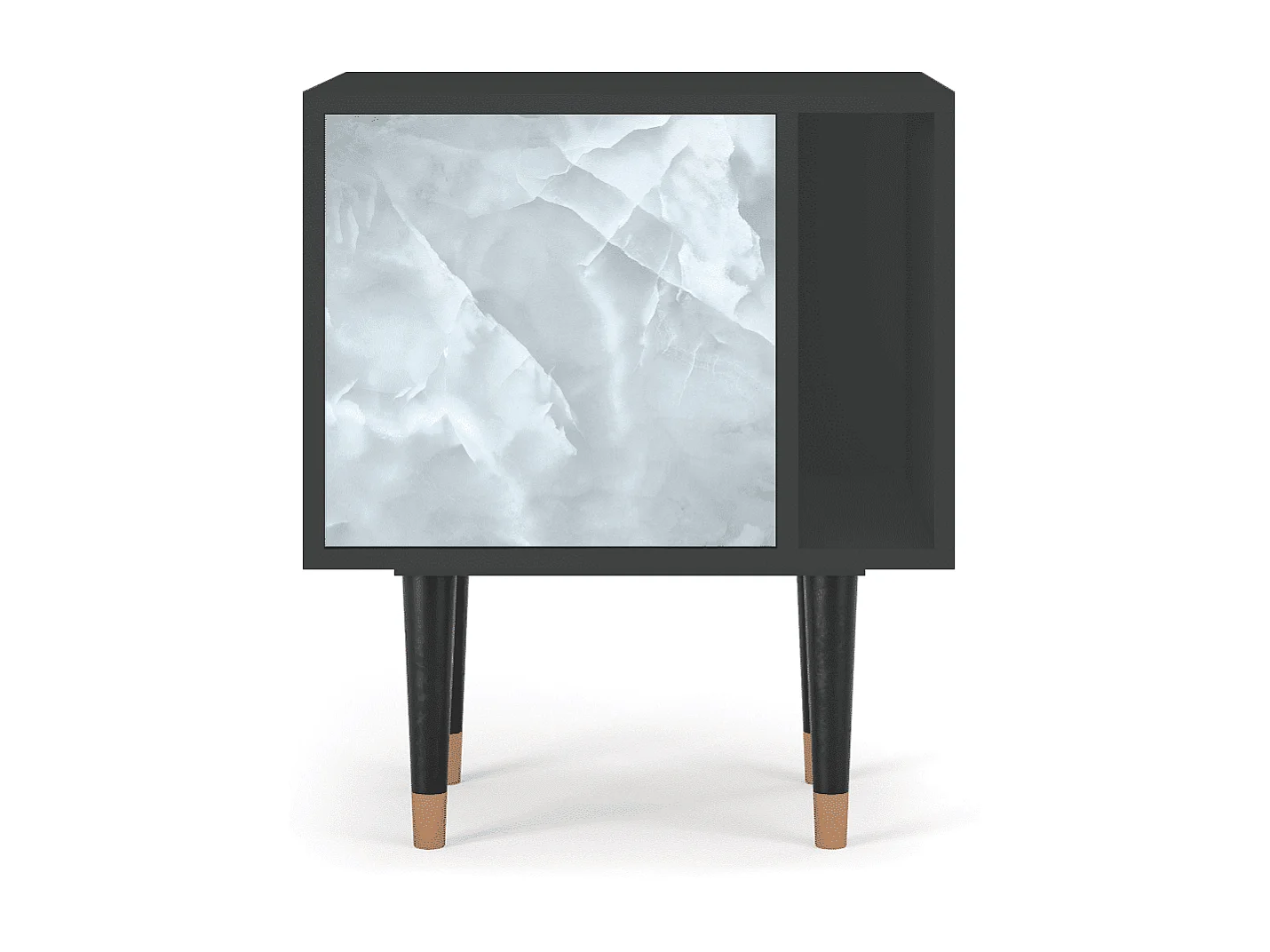 Table de nuit - 57х69х48 cm - S2 - The Onyx, Anthracite