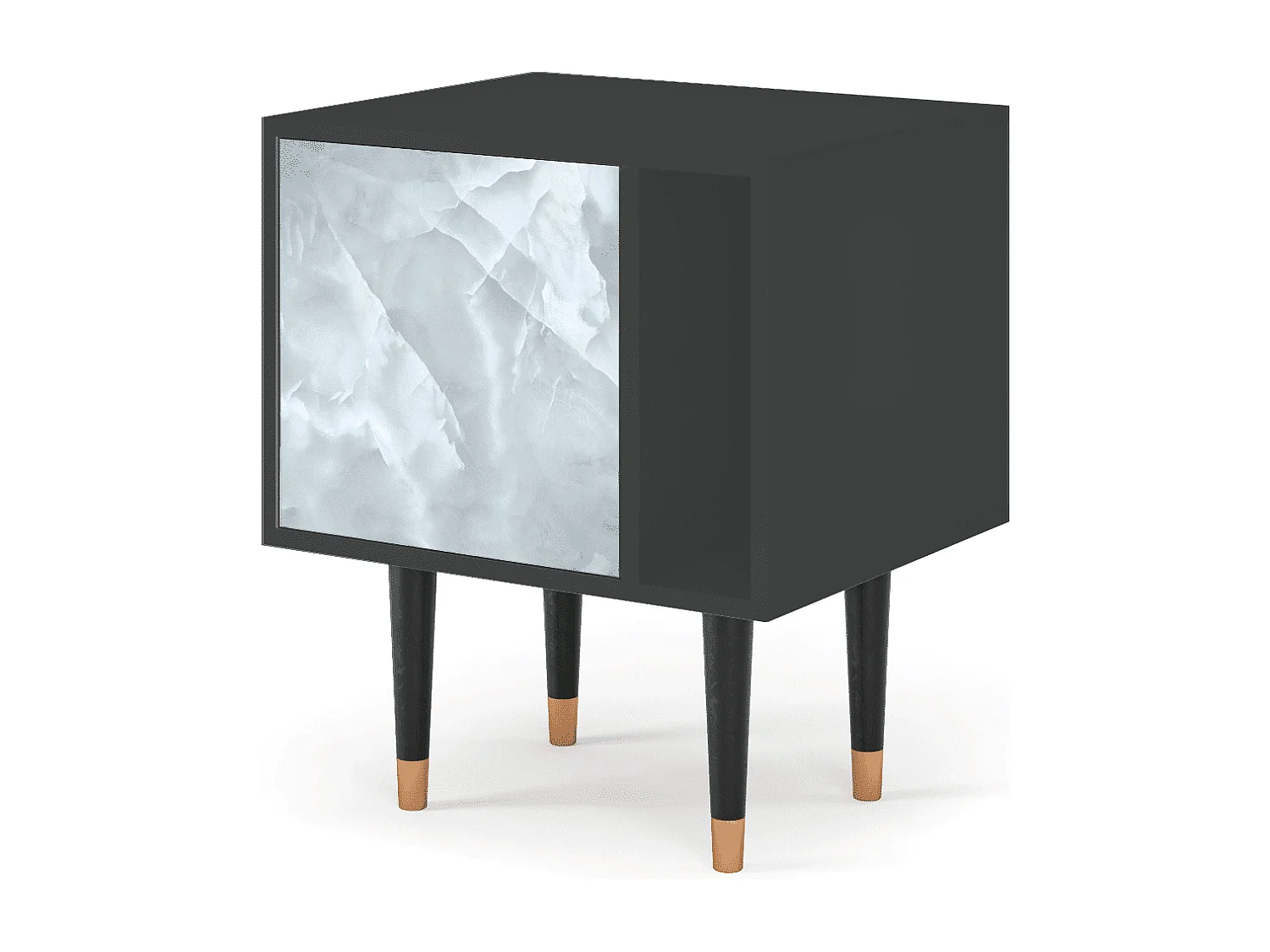 Table de nuit - 57х69х48 cm - S2 - The Onyx, Anthracite