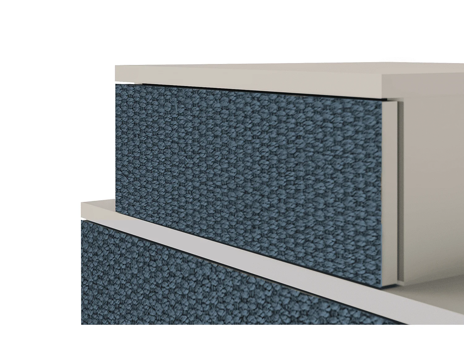 Stolik nocny - 58х58х41 cm - NS1 - Knitted Pattern, Piaskowy