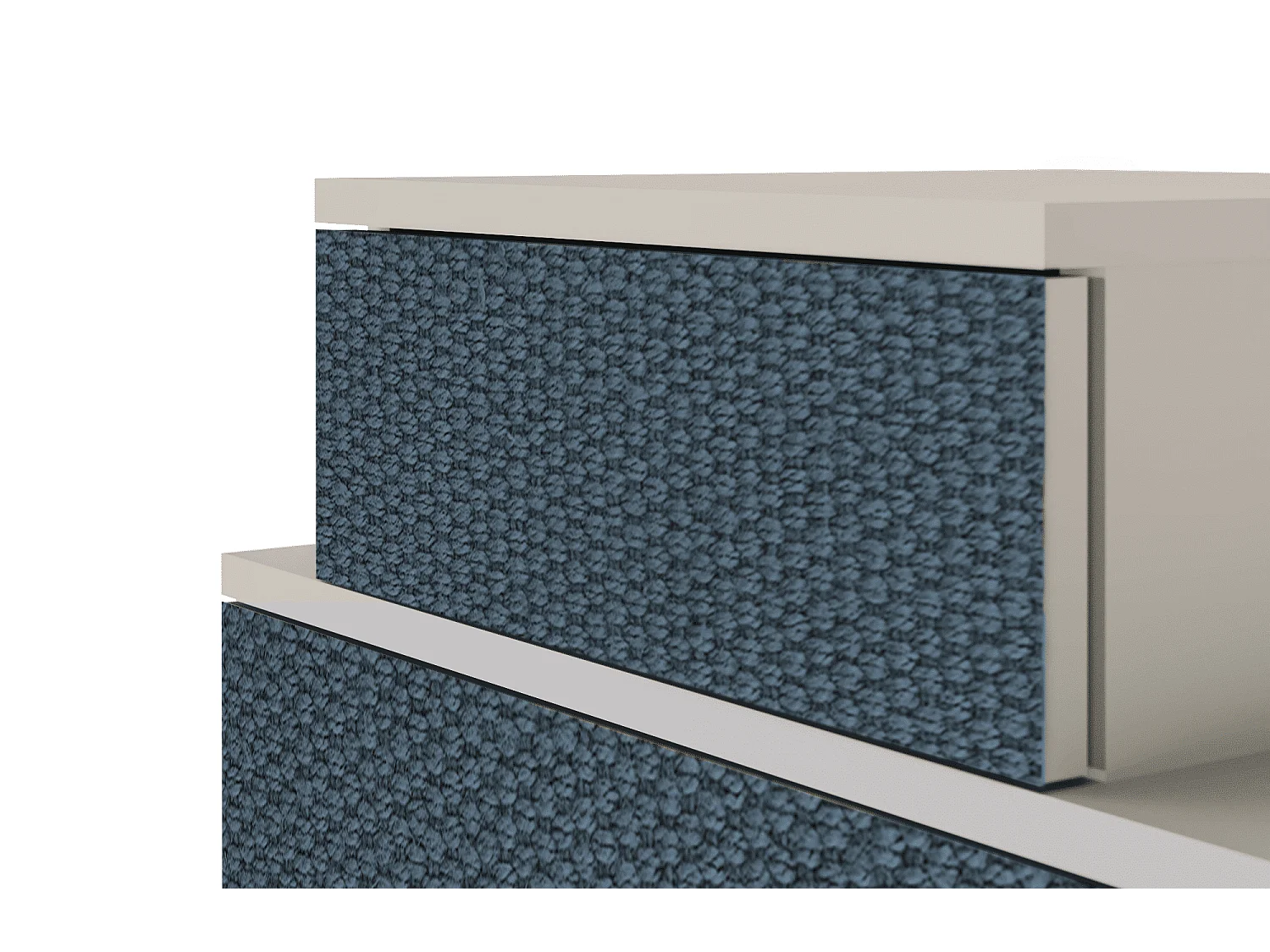 Stolik nocny - 58х58х41 cm - NS1 - Knitted Pattern, Piaskowy