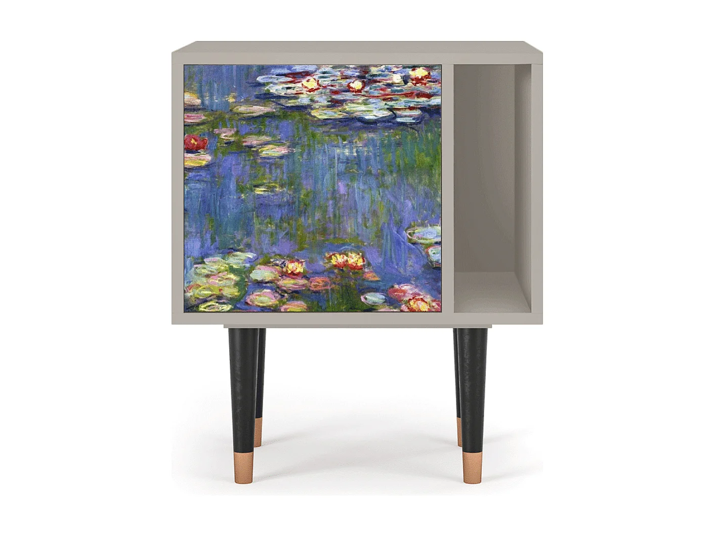 Table de nuit - 57х69х48 cm - S2 - The water lily pond  , Sable