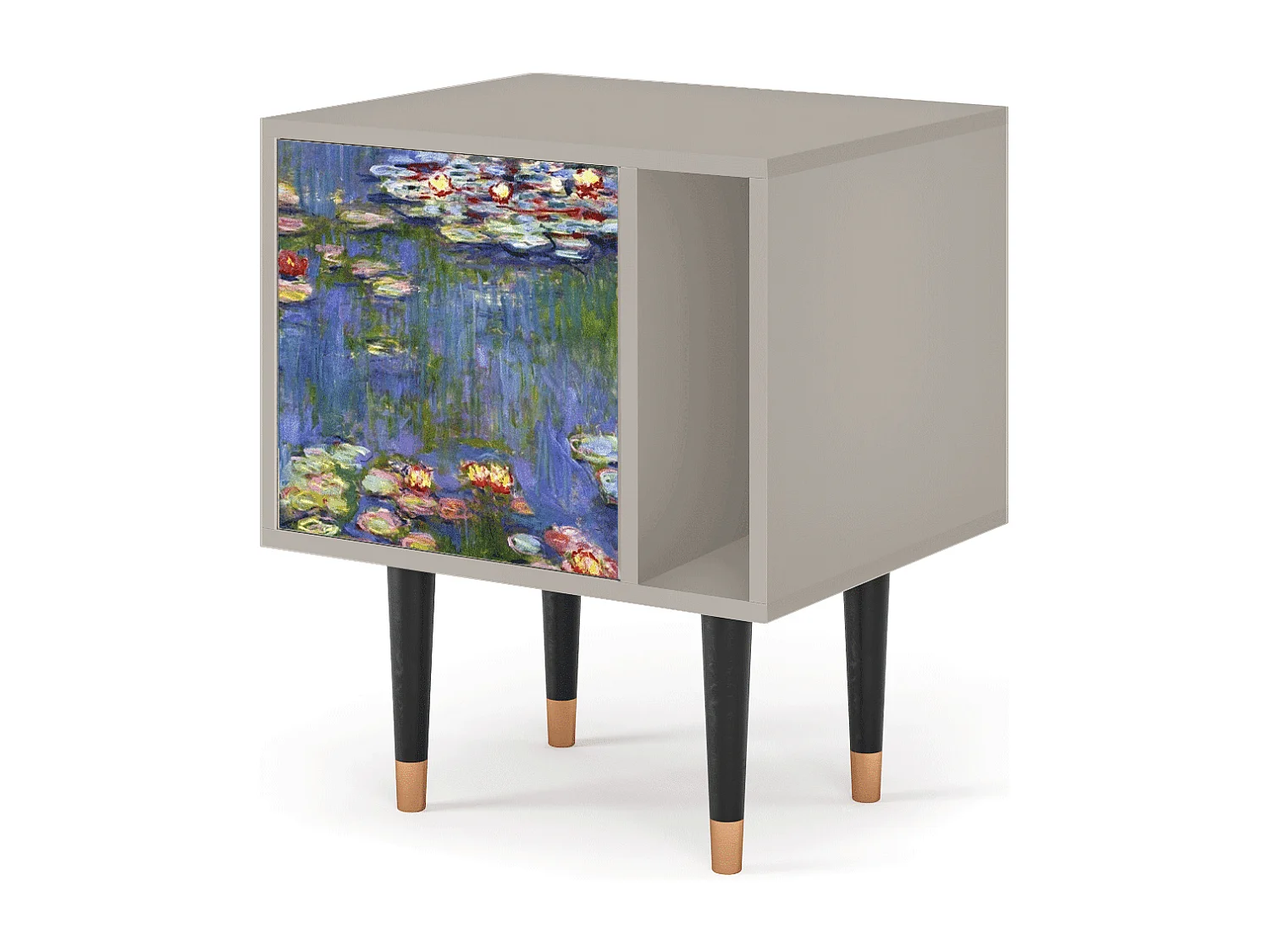 Table de nuit - 57х69х48 cm - S2 - The water lily pond  , Sable