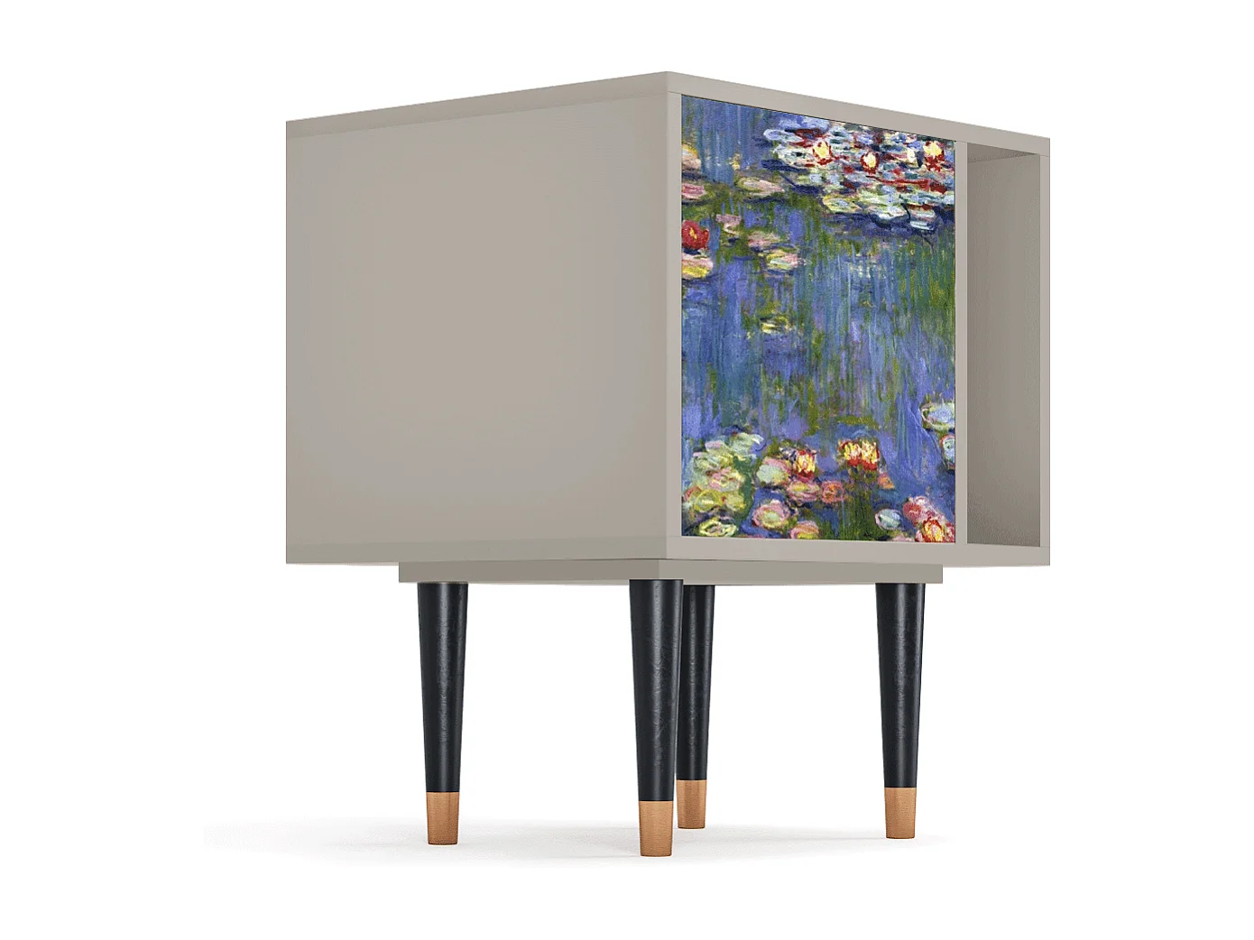 Table de nuit - 57х69х48 cm - S2 - The water lily pond  , Sable