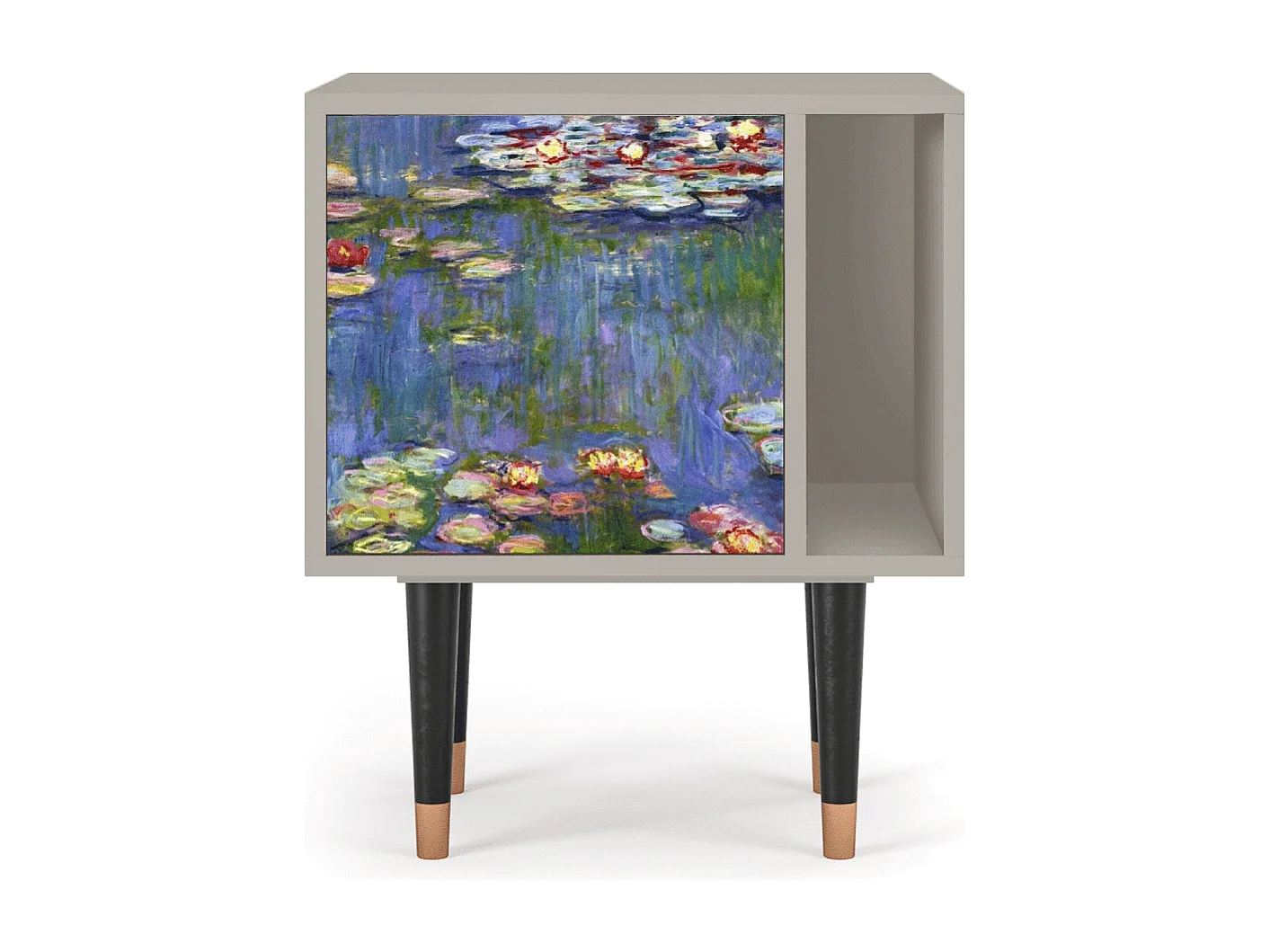 Table de nuit - 57х69х48 cm - S2 - The water lily pond  , Sable