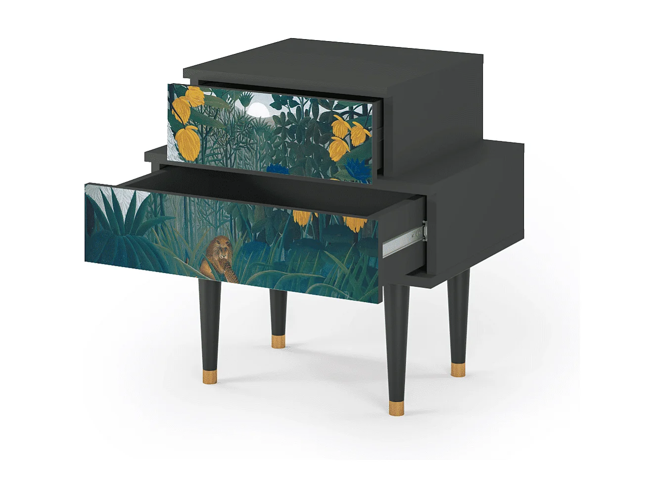 Table de nuit - 58х58х41 cm - NS1 - The Repast of the Lion, Anthracite