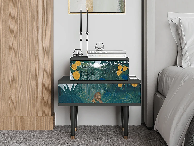 Criado-mudo - 58х58х41 cm - NS1 - The Repast of the Lion, Antracite