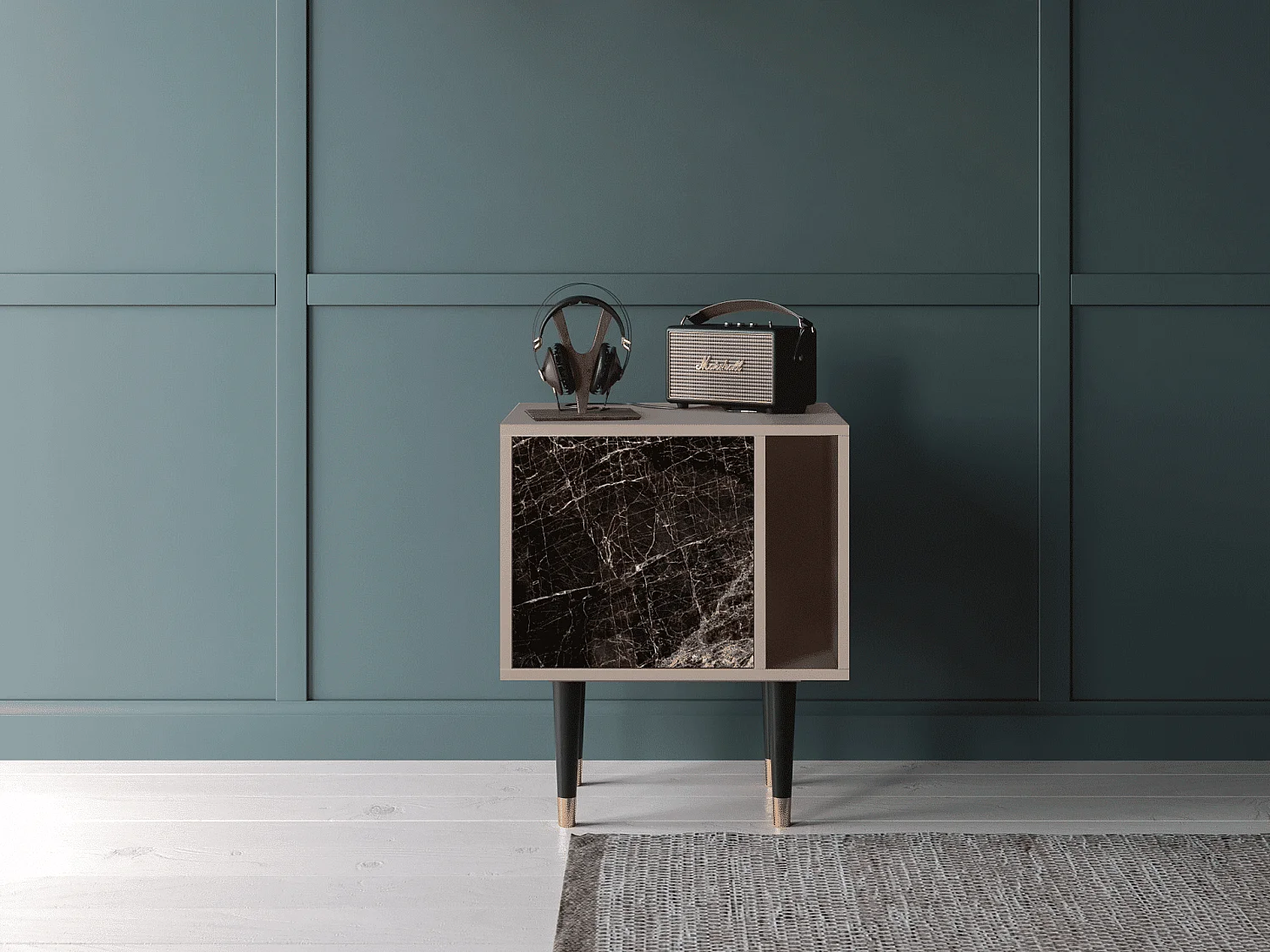 Table de nuit - 57х69х48 cm - S2 - Night Abyss, Latte