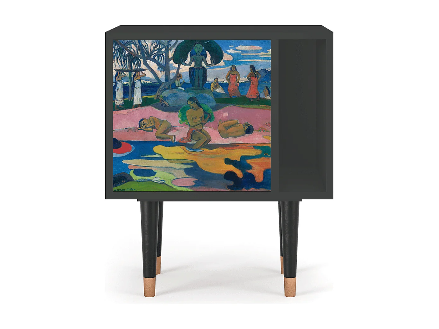 Nachtkastje - 57х69х48 cm - S2 - Day of the God, Antraciet