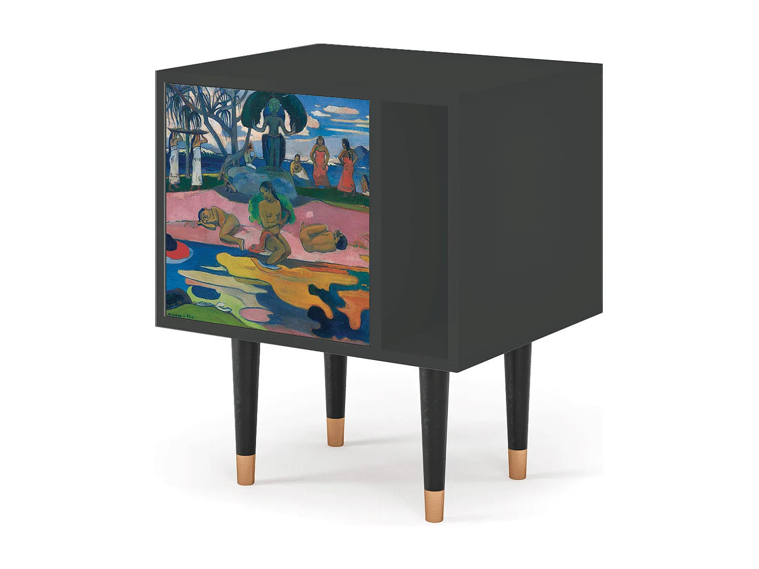 Stolik nocny - 57х69х48 cm - S2 - Day of the God, Antracyt