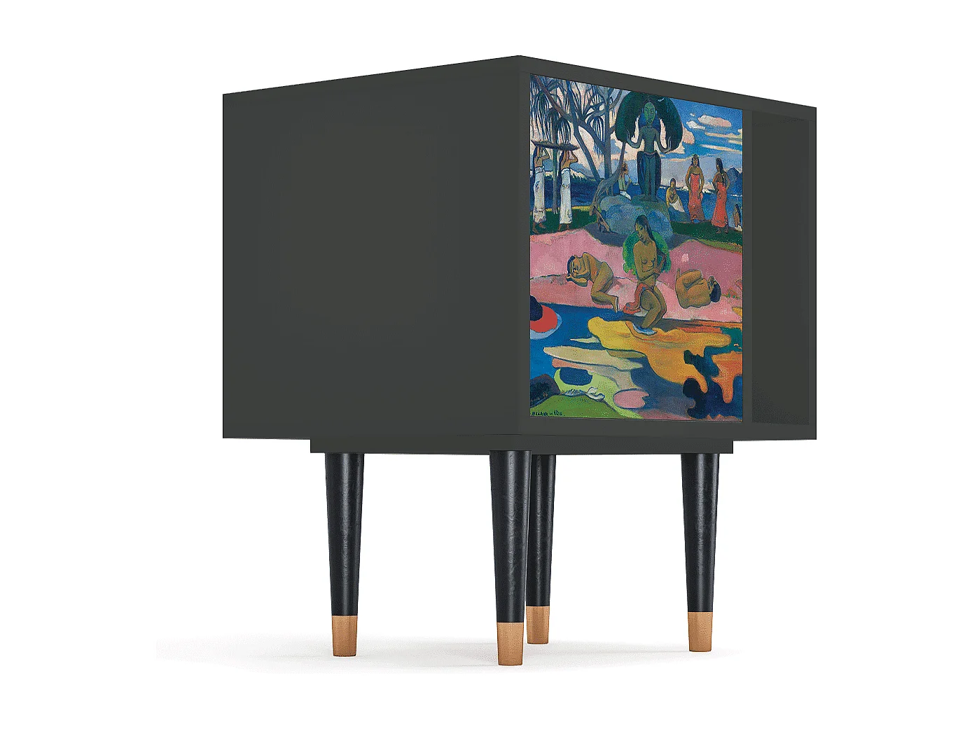 Stolik nocny - 57х69х48 cm - S2 - Day of the God, Antracyt