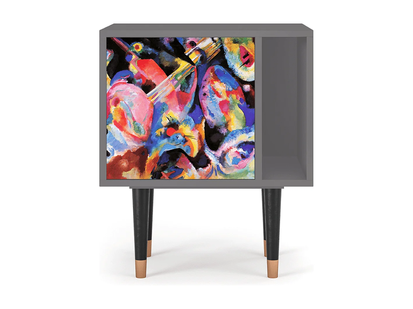 Mesita de noche - 57х69х48 cm - S2 - Kandinsky, Gris