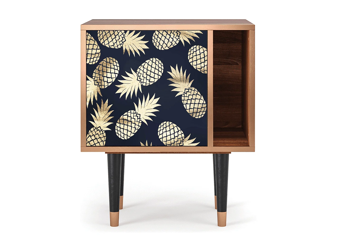 Stolik nocny - 57х69х48 cm - S2 - Sunny Pineaple, Orzech