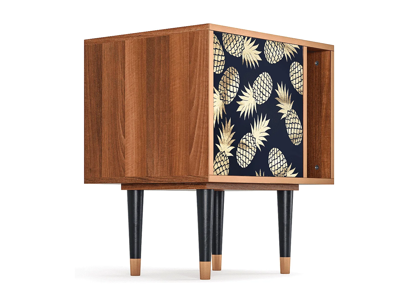 Stolik nocny - 57х69х48 cm - S2 - Sunny Pineaple, Orzech