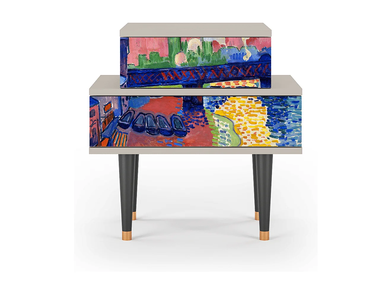 Nachtkastje - 58х58х41 cm - NS1 - Charing Cross Bridge, Zand