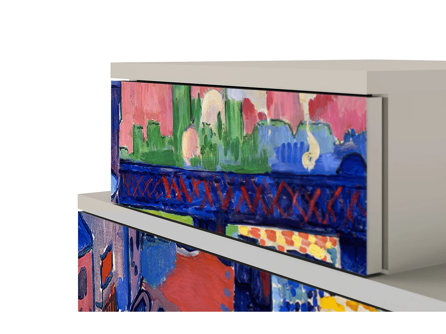 Table de nuit - 58х58х41 cm - NS1 - Charing Cross Bridge, Sable