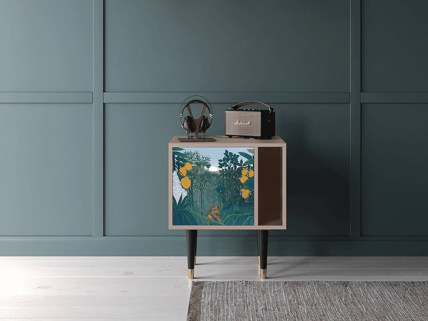 Table de nuit - 57х69х48 cm - S2 - The Repast of the Lion, Latte