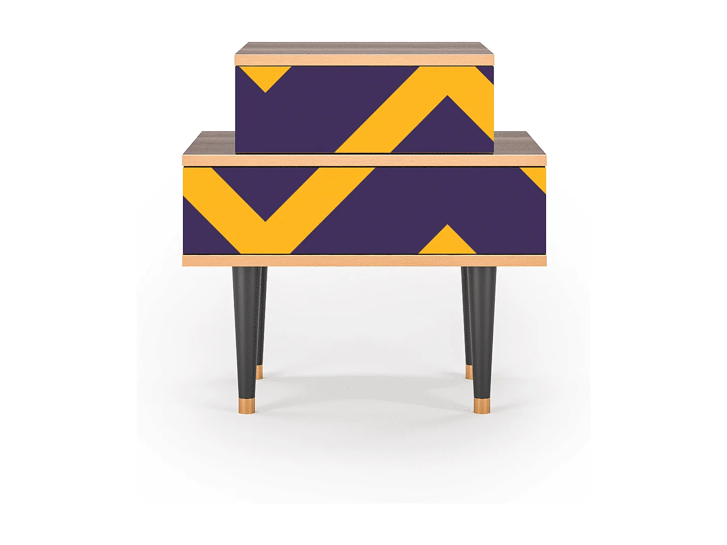 Table de nuit - 58х58х41 cm - NS1 - The Brightest Way, Noyer