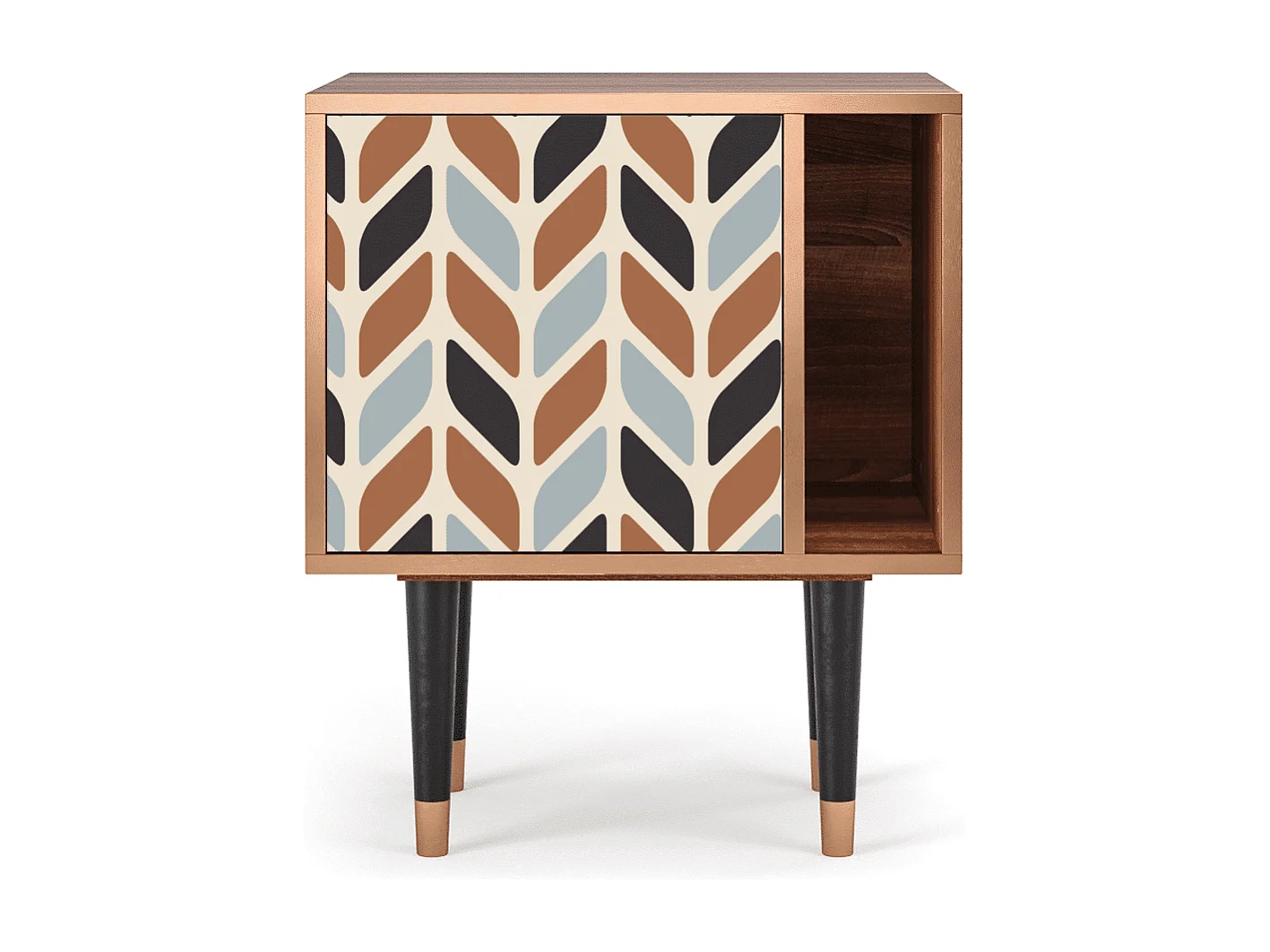 Table de nuit - 57х69х48 cm - S2 - Beige Laure, Noyer