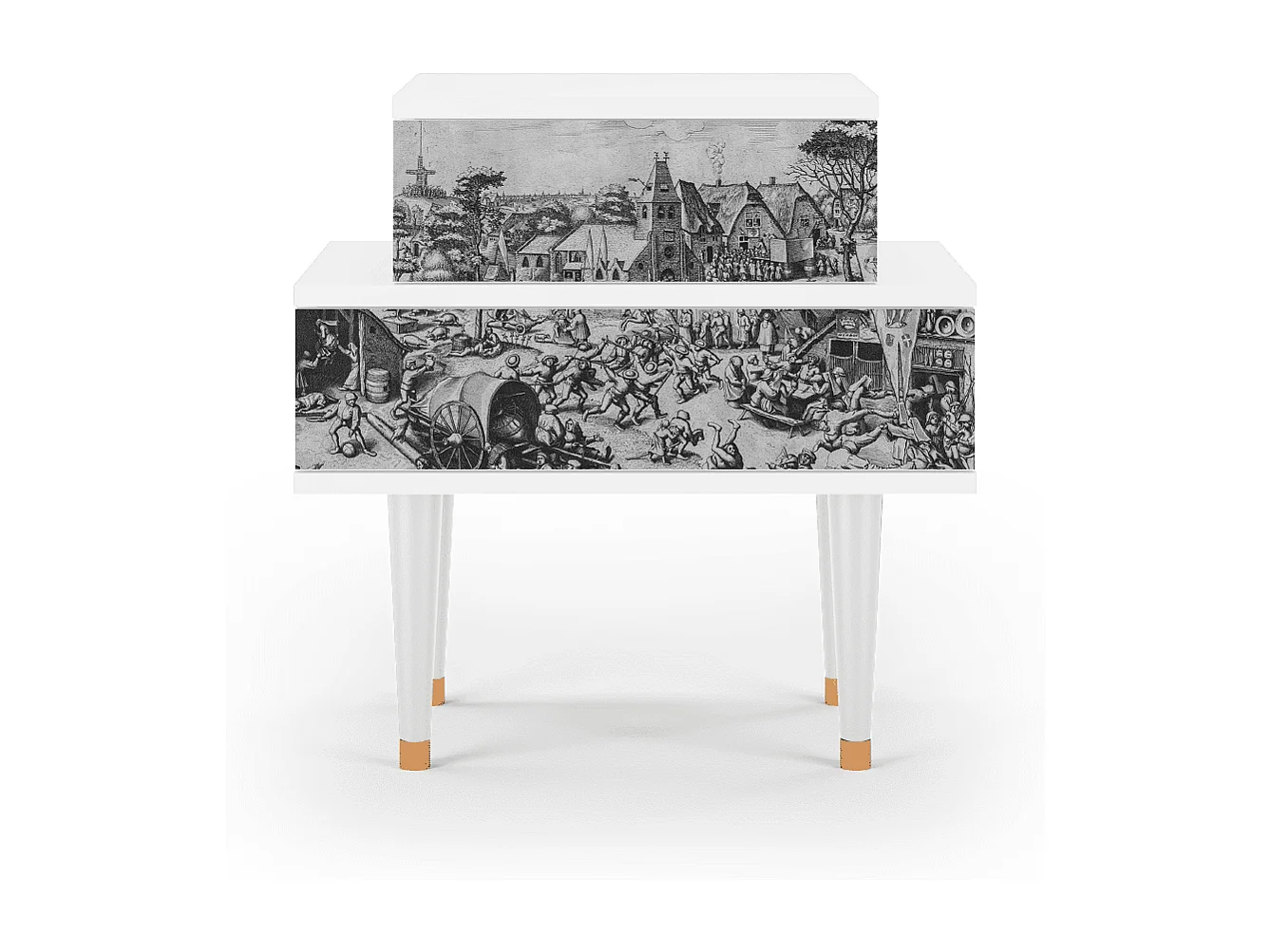 Table de nuit - 58х58х41 cm - NS1 - The Festival of Saint, Blanc