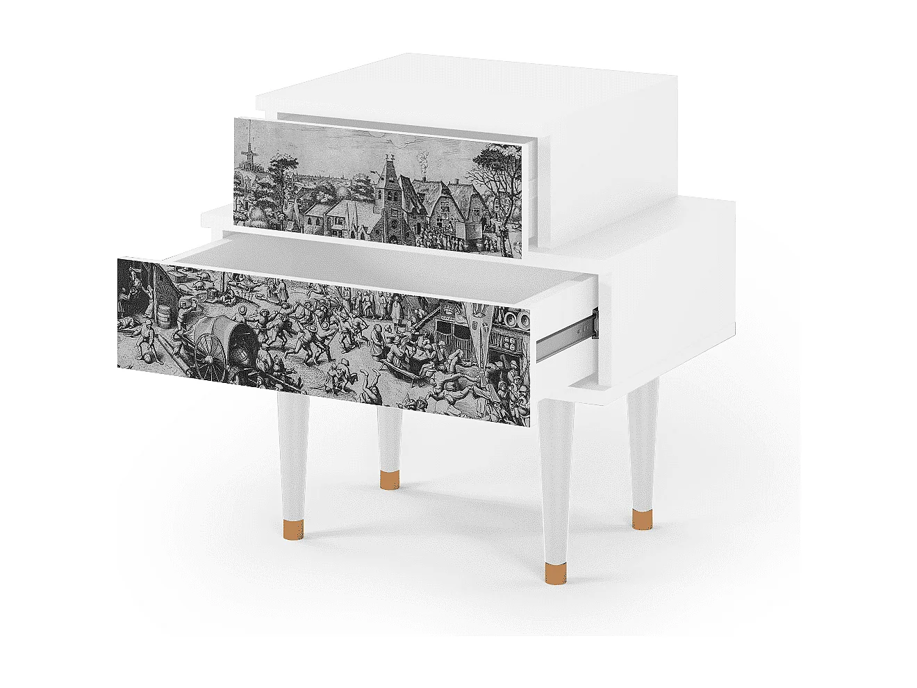 Table de nuit - 58х58х41 cm - NS1 - The Festival of Saint, Blanc