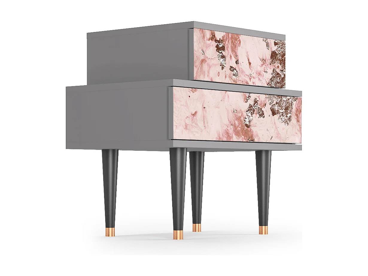 Table de nuit - 58х58х41 cm - NS1 - Cotton Candy, Gris