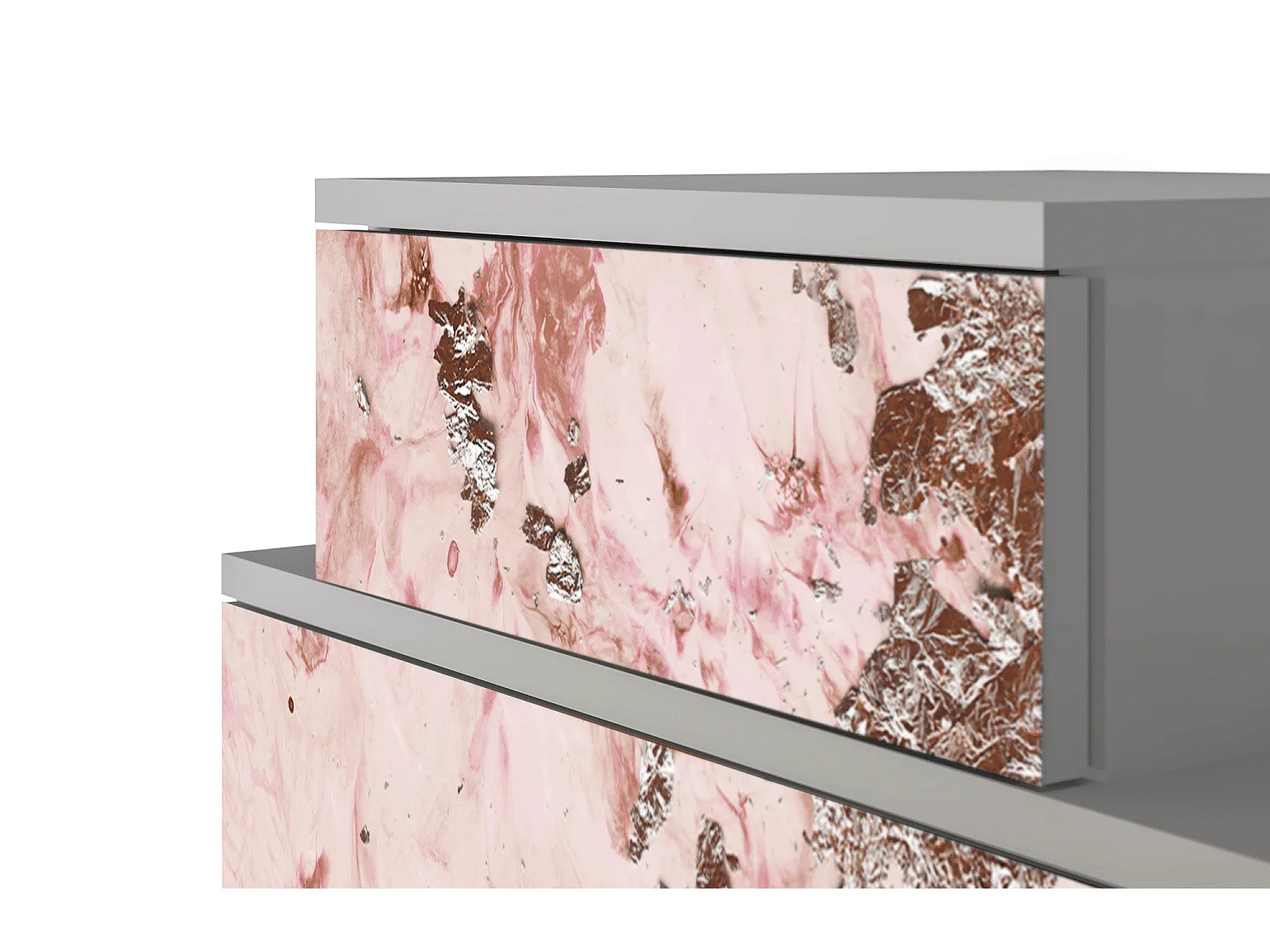 Table de nuit - 58х58х41 cm - NS1 - Cotton Candy, Gris