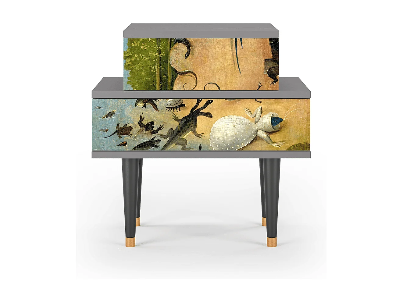 Table de nuit - 58х58х41 cm - NS1 - The Garden by Bosch, Gris