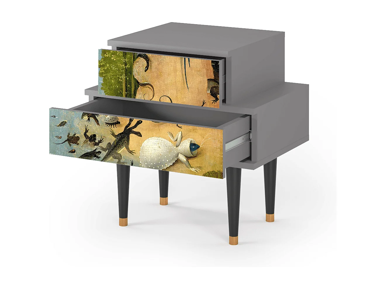 Table de nuit - 58х58х41 cm - NS1 - The Garden by Bosch, Gris