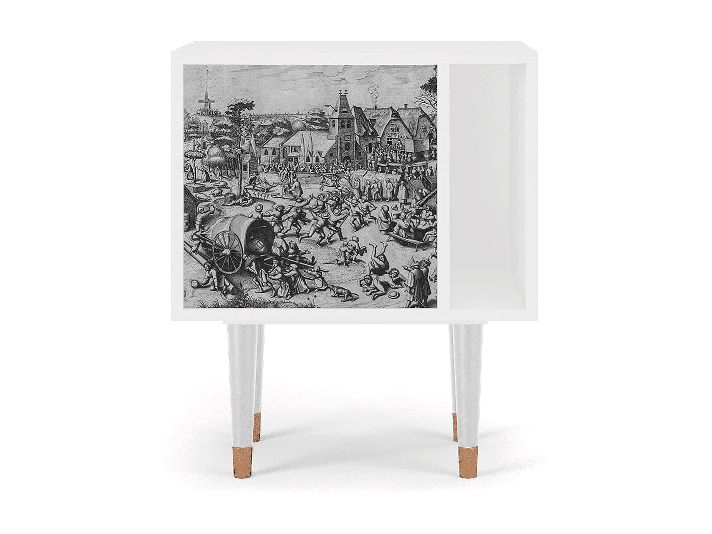 Mesita de noche - 57х69х48 cm - S2 - The Festival of Saint, Blanco