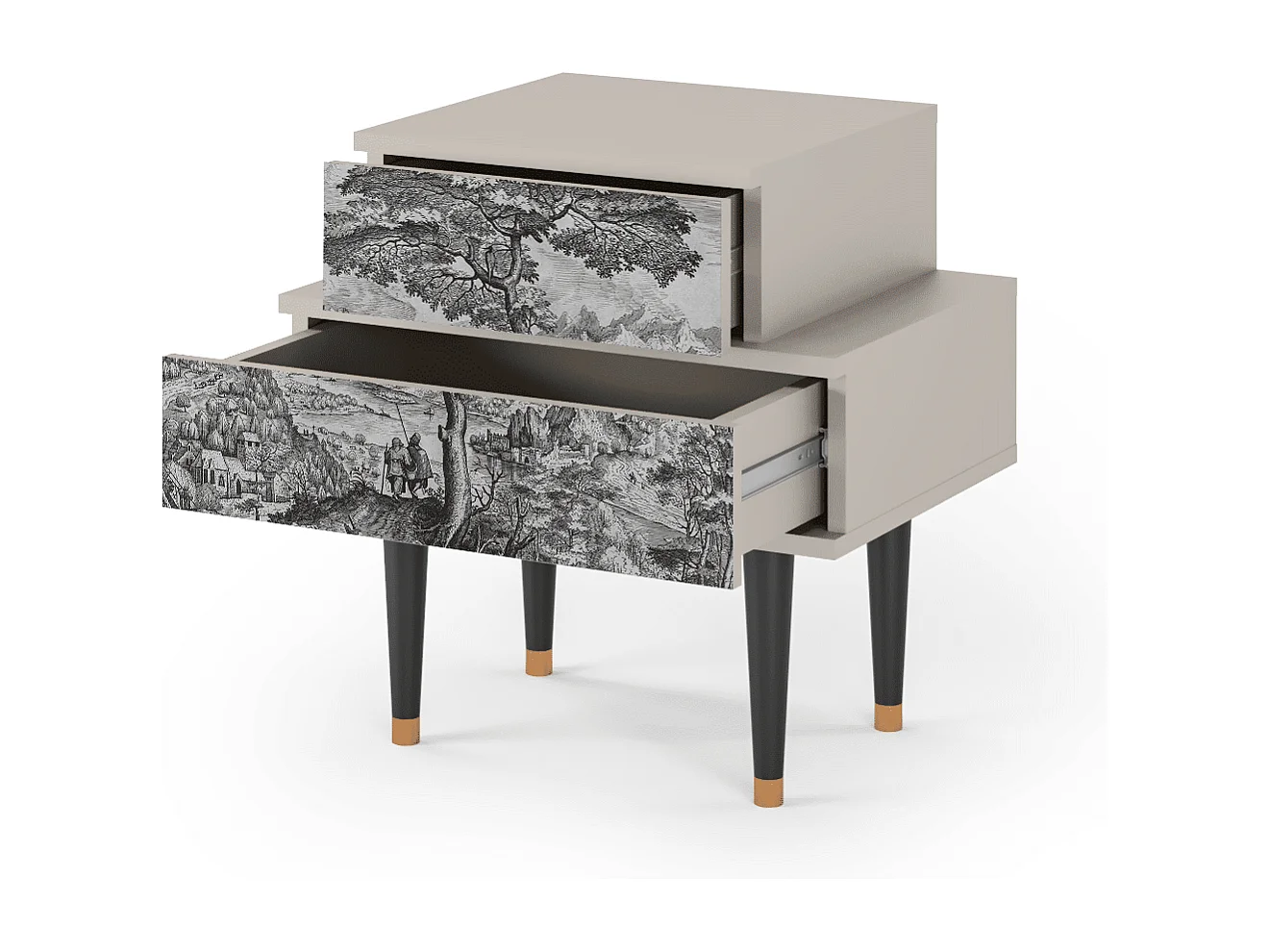 Criado-mudo - 58х58х41 cm - NS1 - Milites Requiescentes, Areia