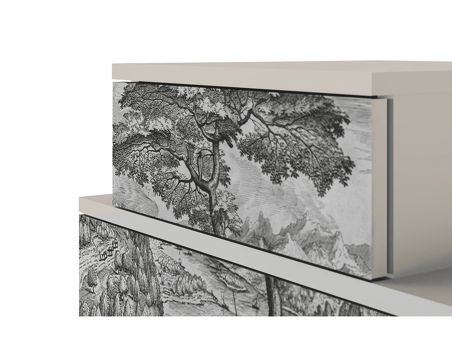 Stolik nocny - 58х58х41 cm - NS1 - Milites Requiescentes, Piaskowy