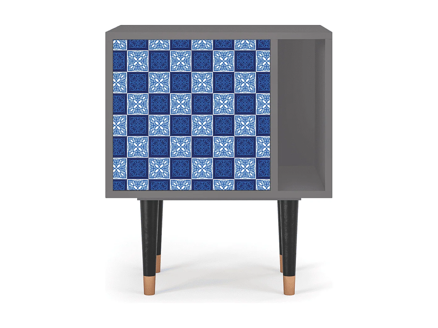 Table de nuit - 57х69х48 cm - S2 - Light Path, Gris