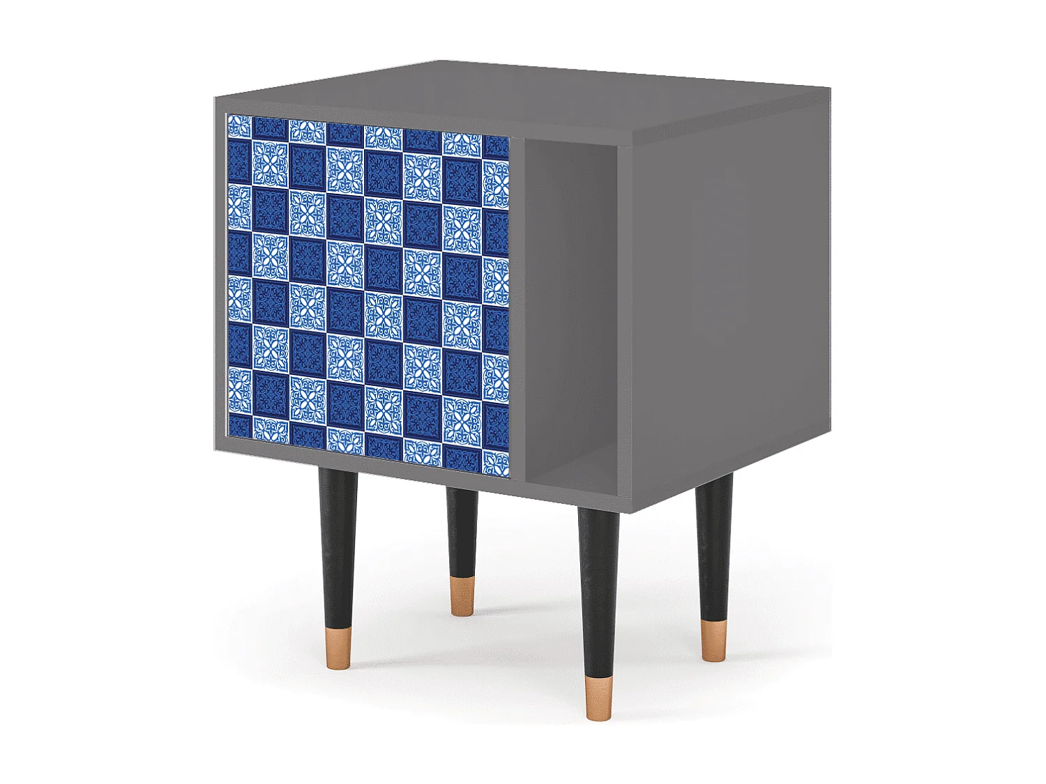 Table de nuit - 57х69х48 cm - S2 - Light Path, Gris