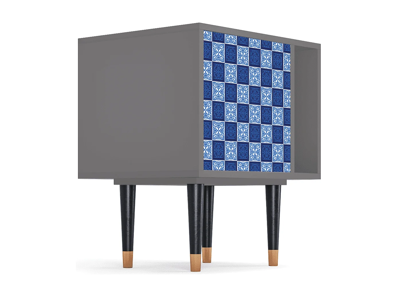 Table de nuit - 57х69х48 cm - S2 - Light Path, Gris