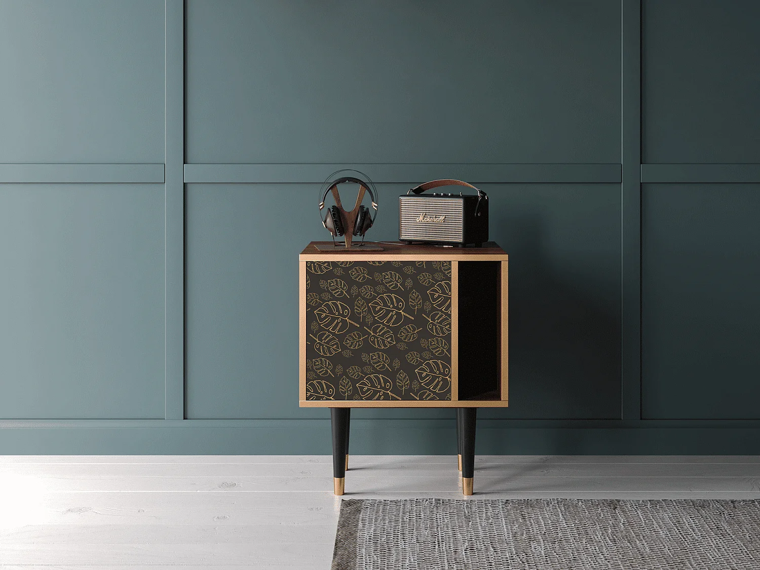 Table de nuit - 57х69х48 cm - S2 - Fall Of The Leaves, Noyer