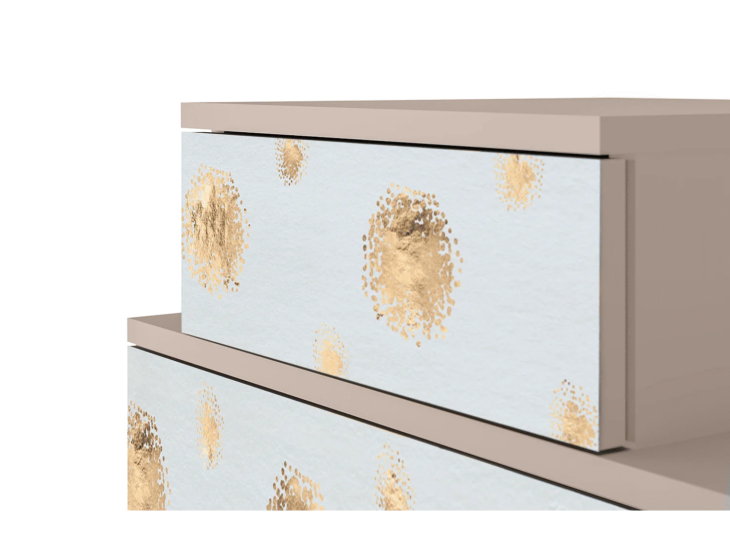 Stolik nocny - 58х58х41 cm - NS1 - Sky Latte, Latte